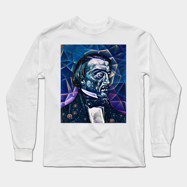 Vissarion Belinsky Portrait | Vissarion Belinsky Artwork 5 Long Sleeve T-Shirt by JustLit